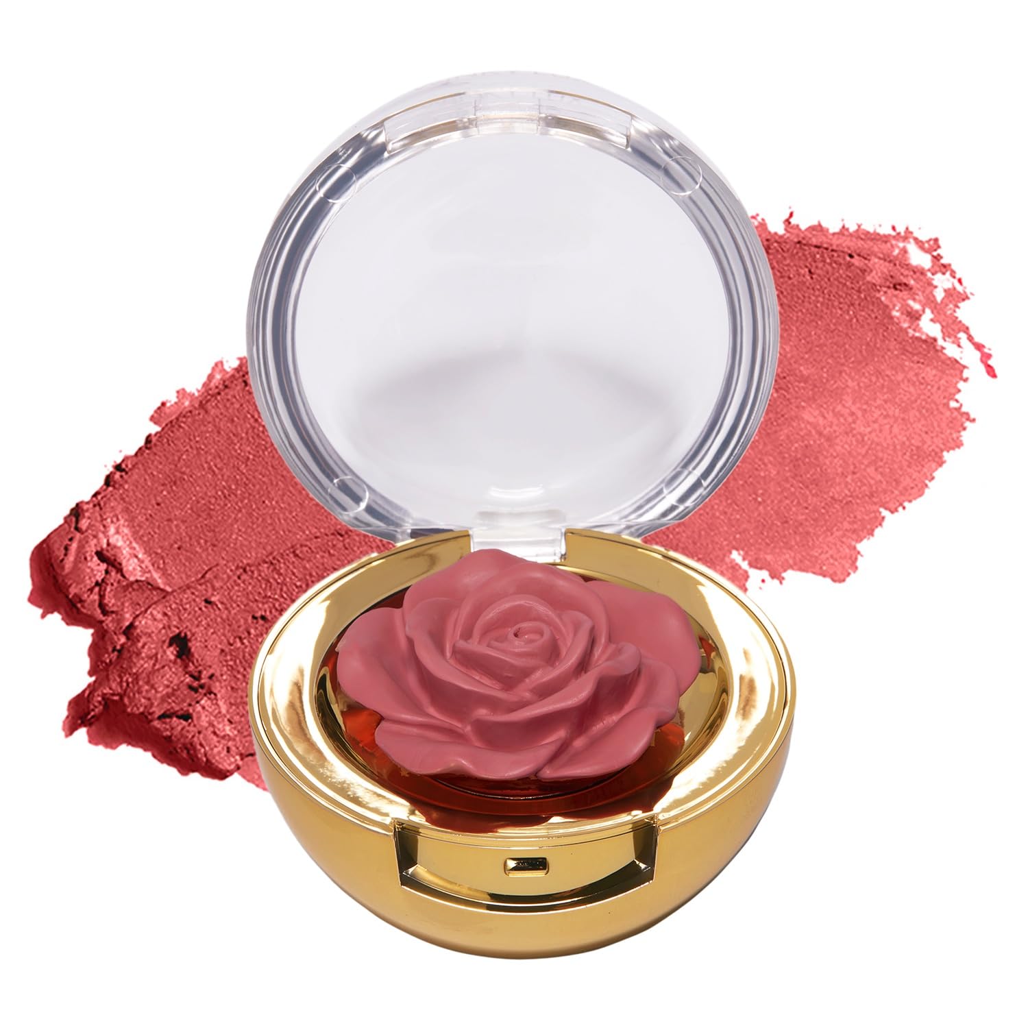Cheeky Rose Cream Blush – High Pigment, Weightless Color for Cheeks, Effortlessly Blendable Makeup with Vitamin E, Cool Toned Light Pink, Tea Time